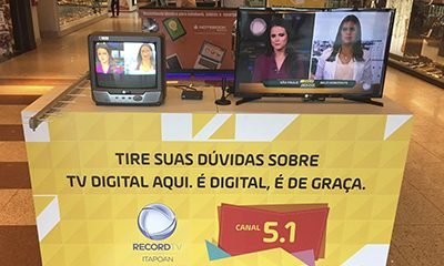 RecordTV Itapoan realiza ação no Salvador Norte Shopping sobre TV Digital