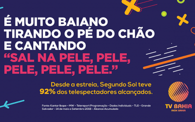 Campanha da TV Bahia agradece liderança em 2018